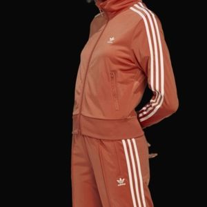 Matching Coral Adidas Tracksuit Like NEW